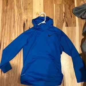 Nike blue dri fit hoodie